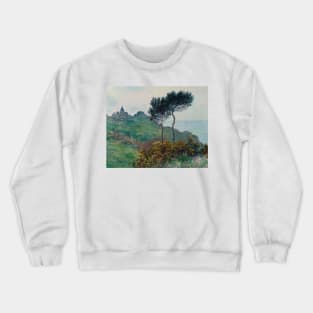 The Church at Varengeville, Grey Weather by Claude Monet Crewneck Sweatshirt